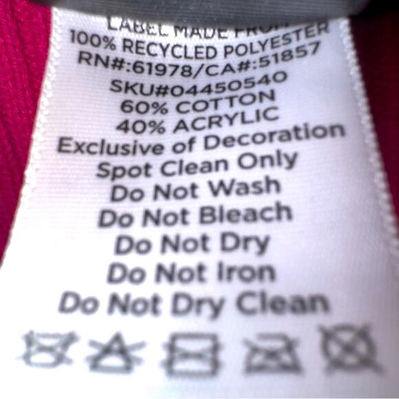 Women’s Spencer’s Ghost Face Light-up Pink Sweater with Sounds size Large *Read* - Picture 5 of 7